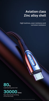 USB Cables – Cable USB-A - microUSB 3A charging indicator, - Carlat