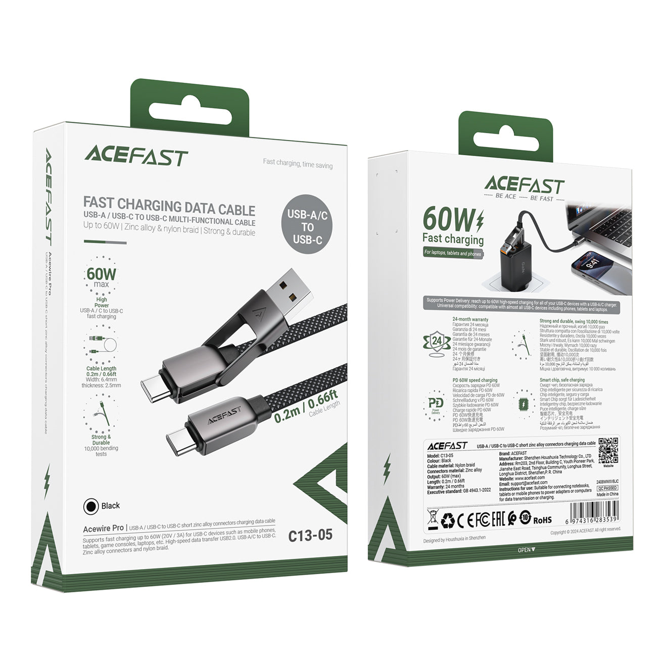 USB Cables – Cable USB-C - USB-A / USB-C 480Mb/s - Carlat
