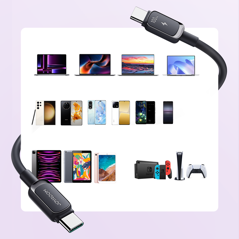 USB Cables – Cable USB-C - USB-C 100W 1.2m black - Carlat