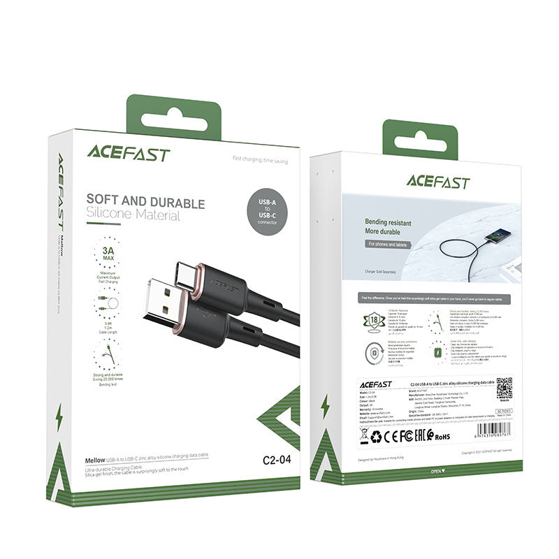 USB Cables – Cable USB - USB-C 3A 1.2m black - Carlat