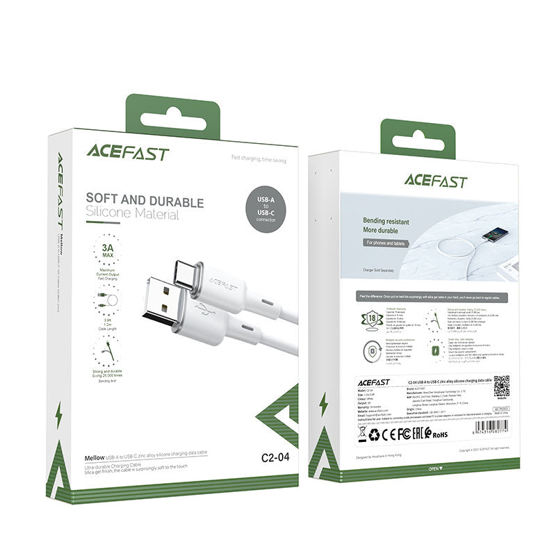USB Cables – Cable USB - USB-C 3A 1.2m white - Carlat