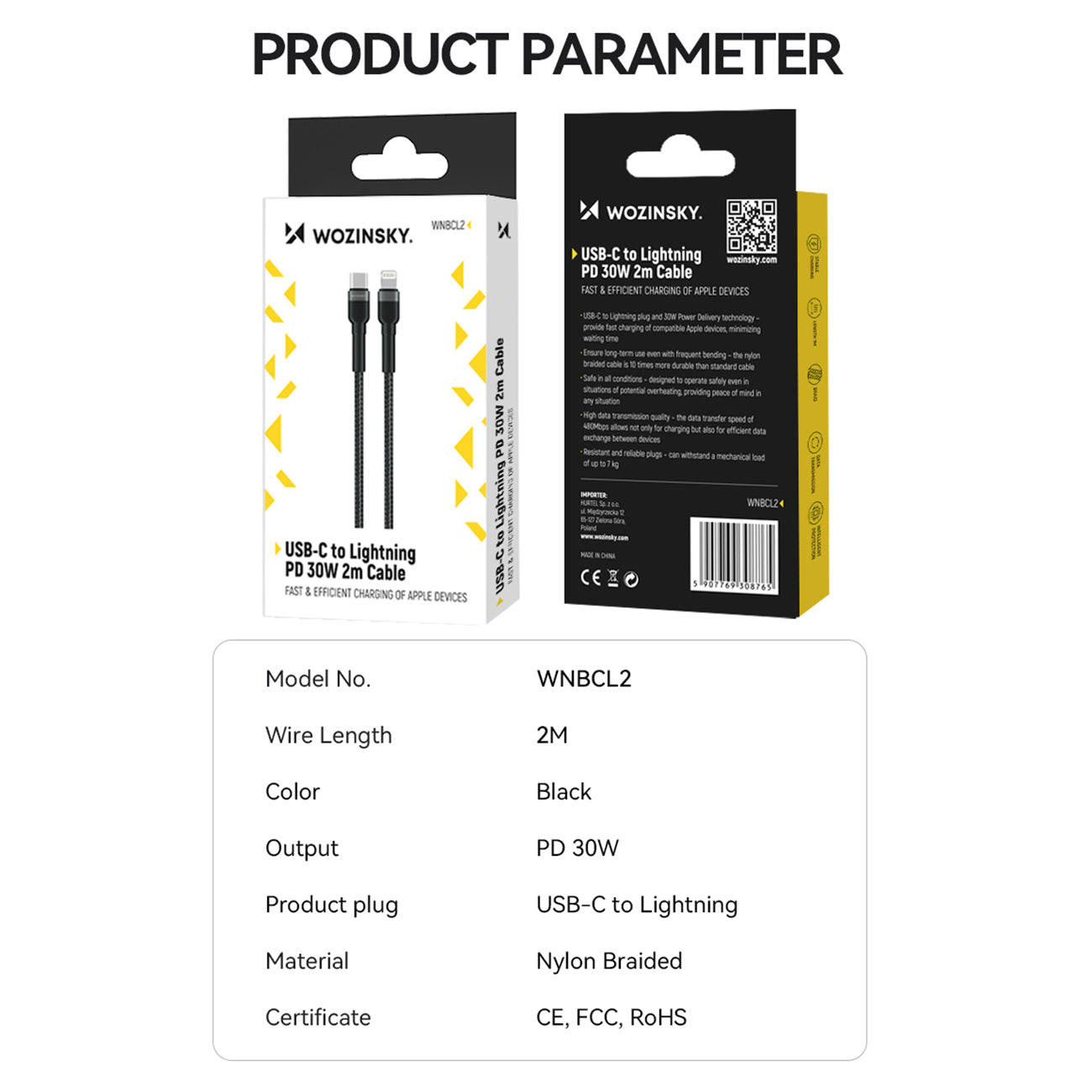 USB Cables – Cable for iPhone USB-C - Lightning PD - Carlat