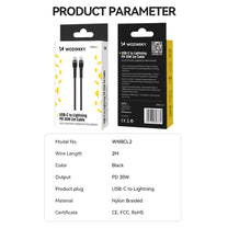 USB Cables – Cable for iPhone USB-C - Lightning PD - Carlat