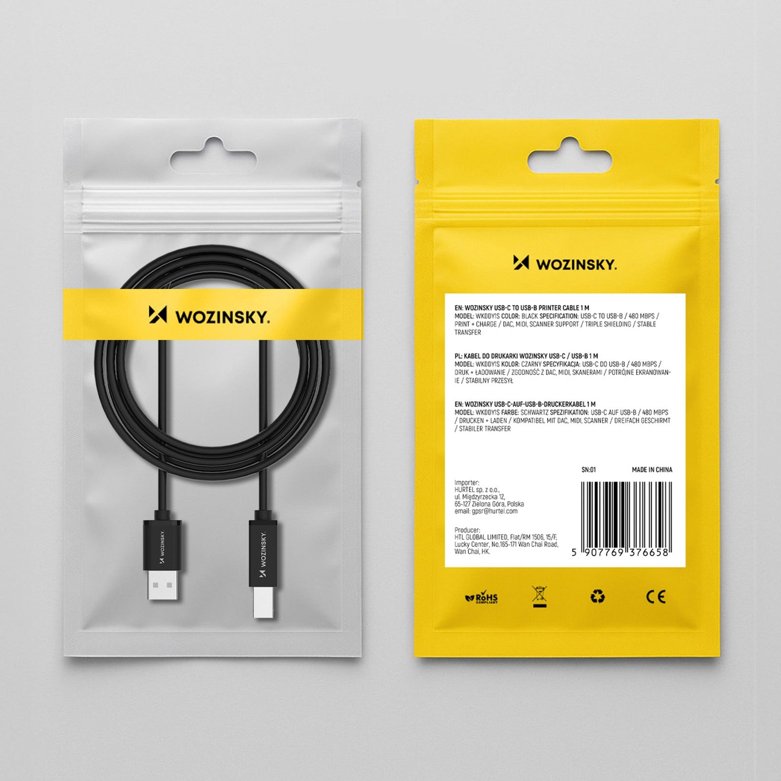 USB Cables – Cable for printer scanner USB-B - USB-A - Carlat