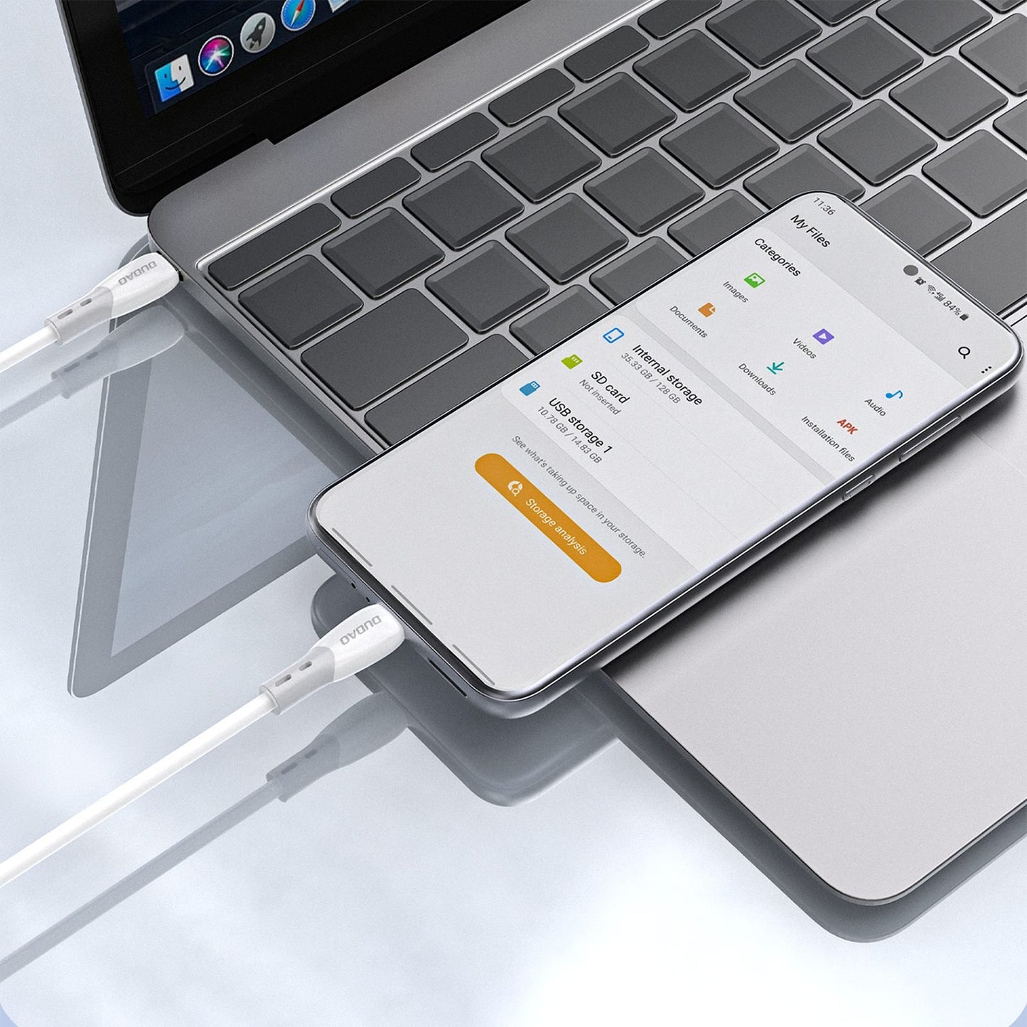 USB Cables – Cable with silicone braid USB-C L25SC 60W - Carlat