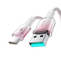 USB Cables – Crystal-Clear Series 3A USB-A - USB-C cable - Carlat