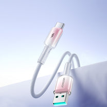 USB Cables – Crystal-Clear Series 3A USB-A - USB-C cable - Carlat