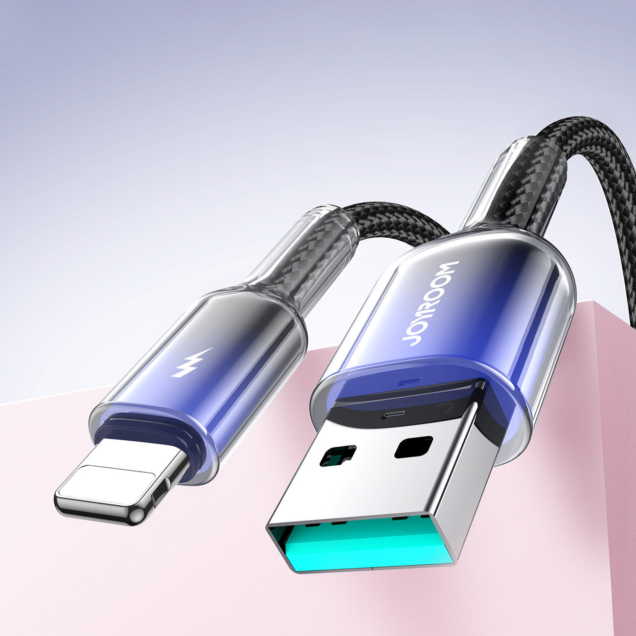 USB Cables – Crystal-Clear Series 3A USB-A - iPhone Lightning - Carlat