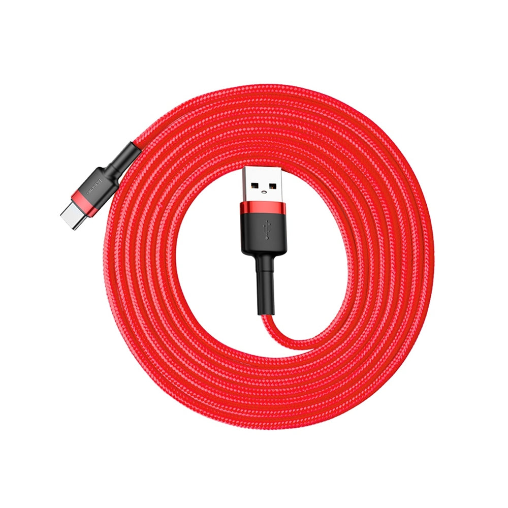 USB Cables – Durable flexible USB-C QC3.0 2A 2M red - Carlat