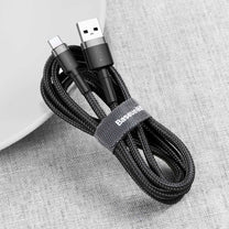 USB Cables – Durable flexible USB-C QC3.0 2A 2M red - Carlat
