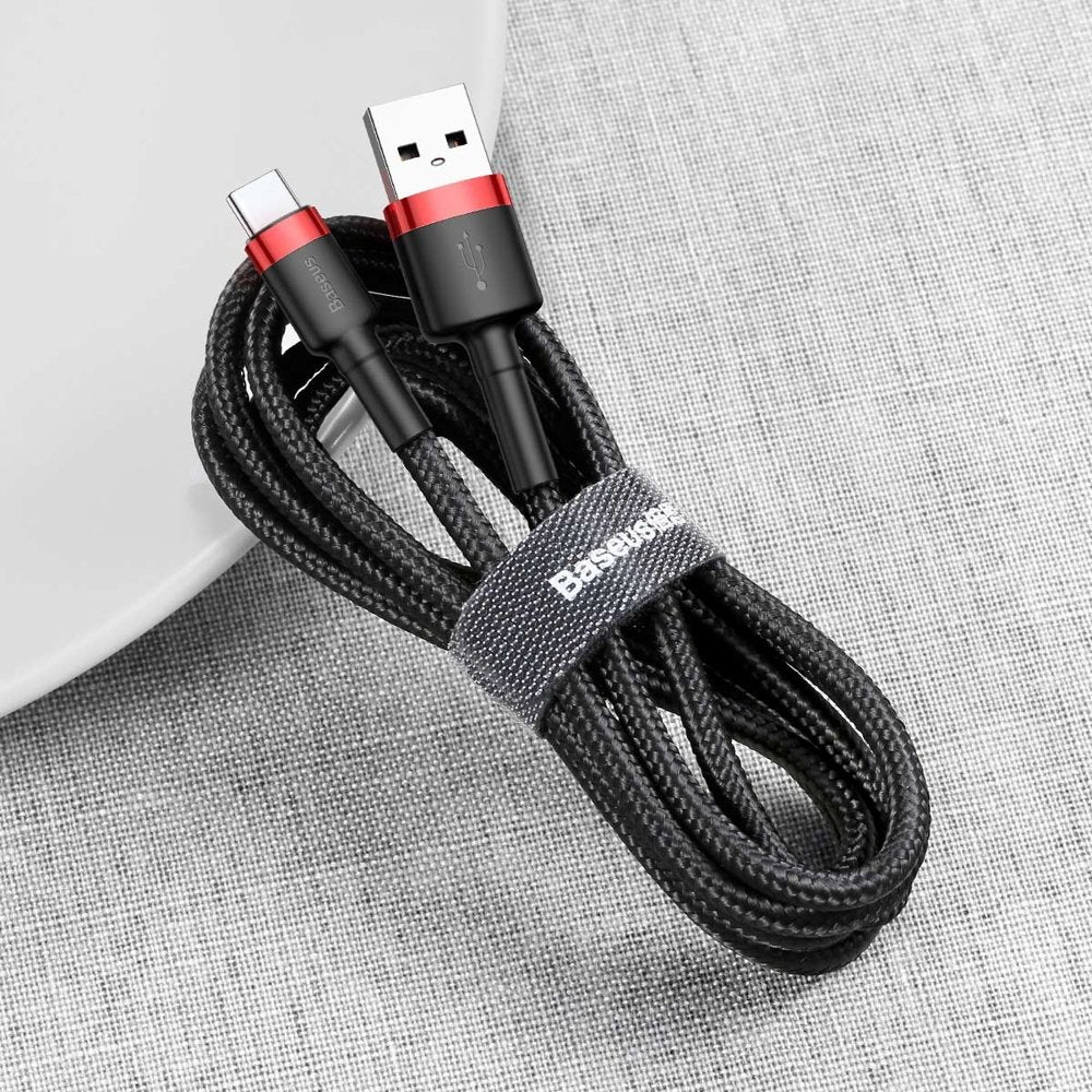 USB Cables – Durable flexible USB-C QC3.0 2A 2M red - Carlat