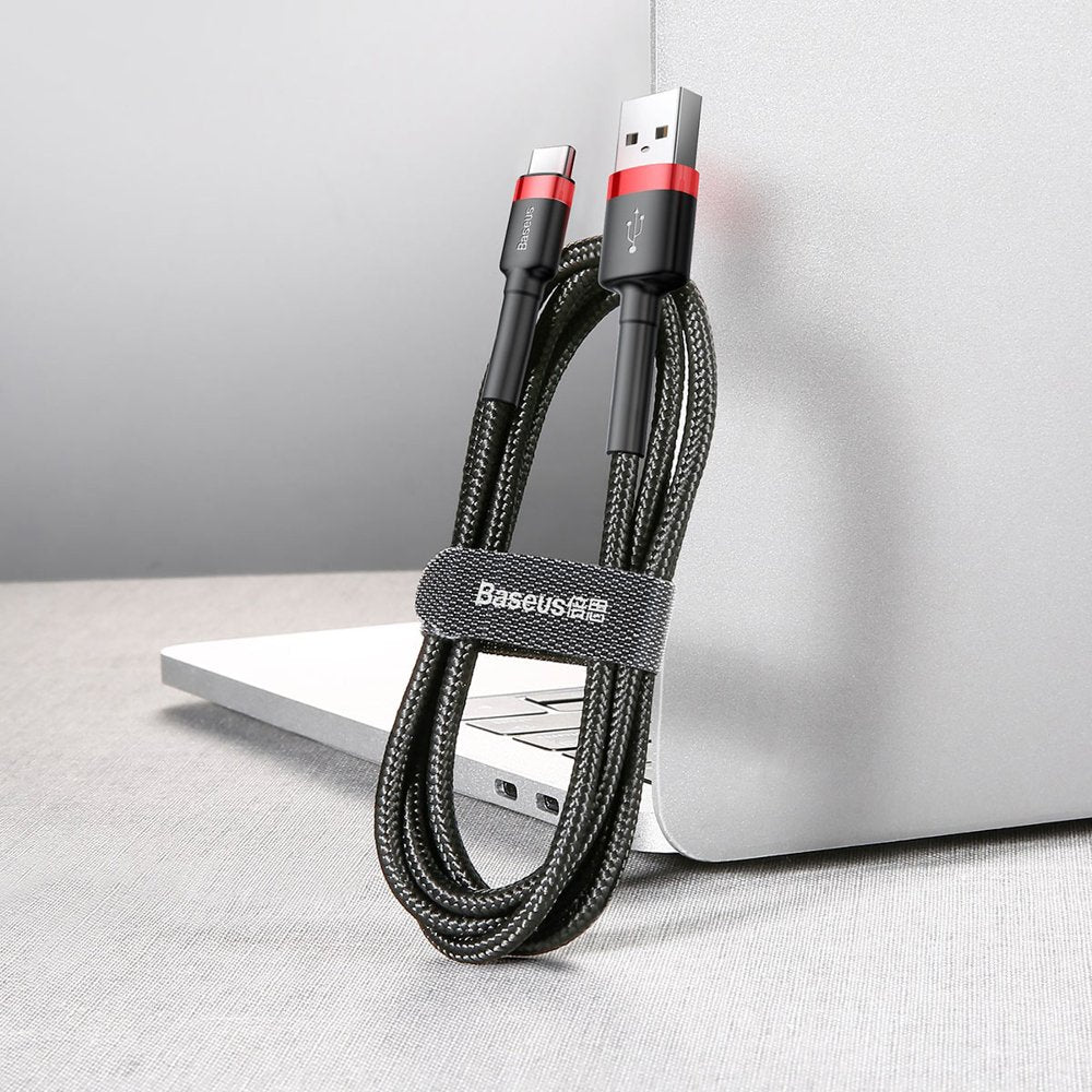 USB Cables – Durable flexible USB-C QC3.0 2A 2M red - Carlat