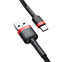 USB Cables – Durable flexible USB-C QC3.0 2A 2M red - Carlat