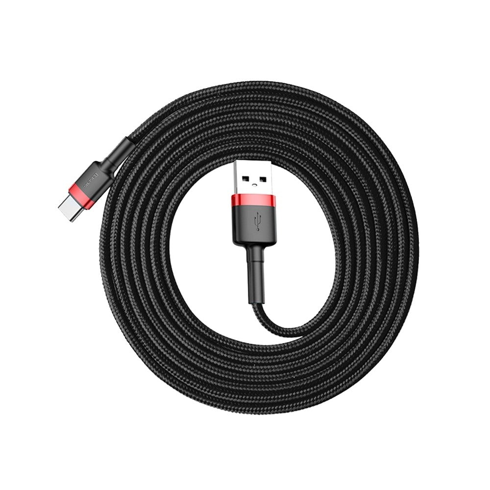 USB Cables – Durable flexible USB-C QC3.0 2A 2M red - Carlat