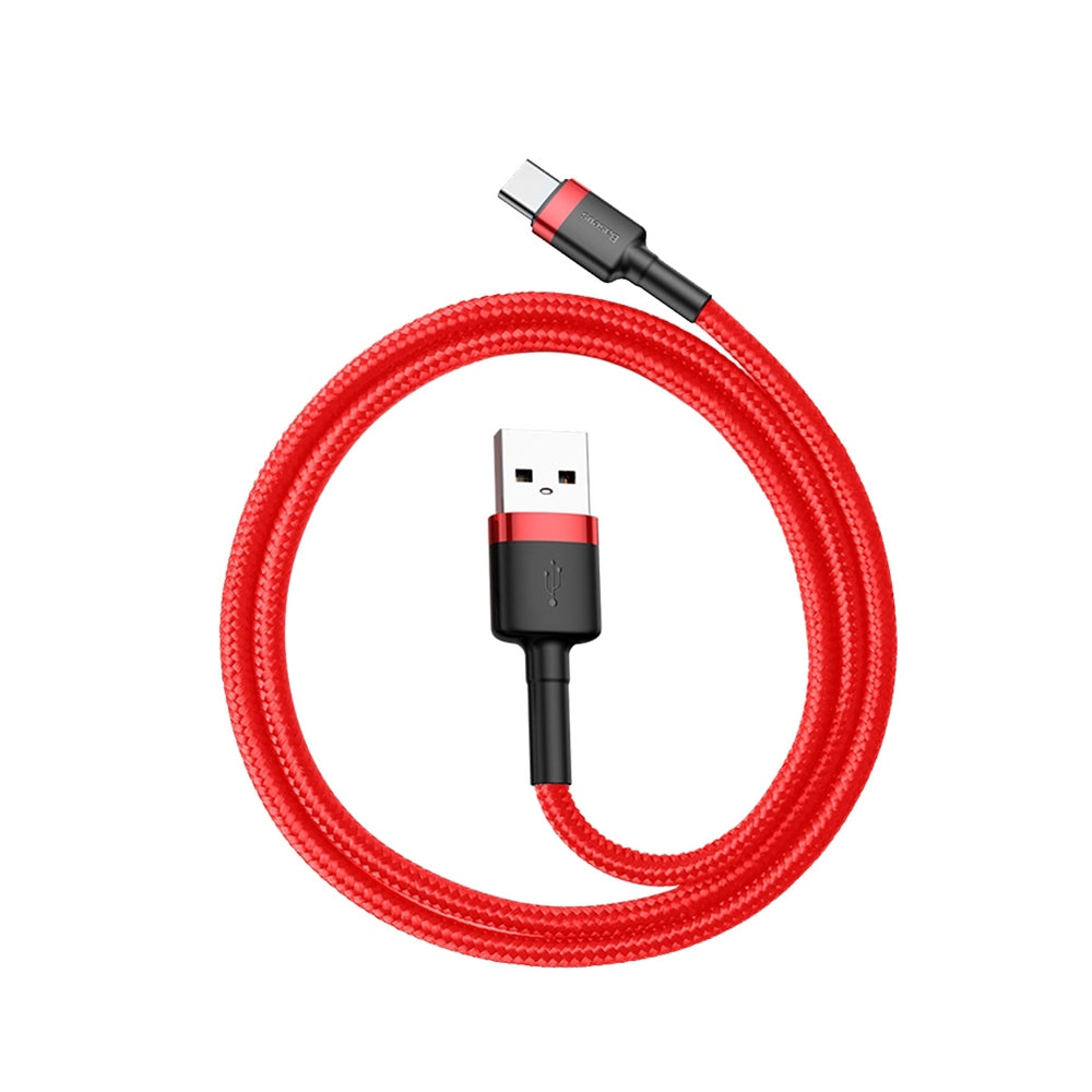 USB Cables – Durable flexible USB-C QC3.0 3A 0.5M red - Carlat