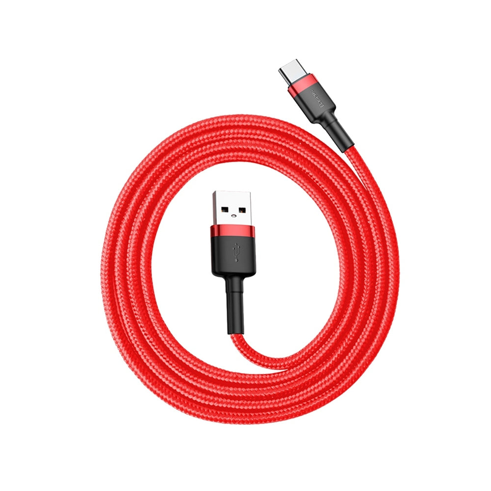 USB Cables – Durable flexible USB-C QC3.0 3A 1M red - Carlat