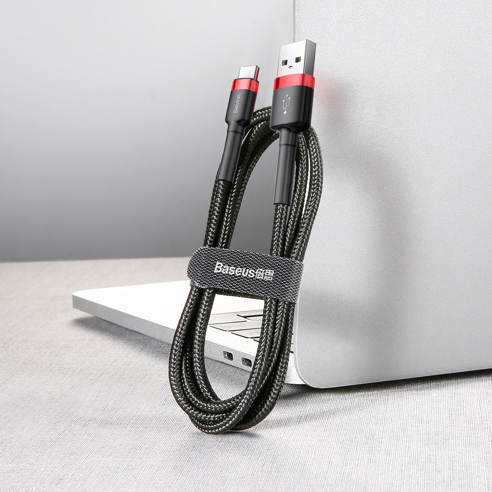 USB Cables – Durable flexible USB-C QC3.0 3A 1M red - Carlat
