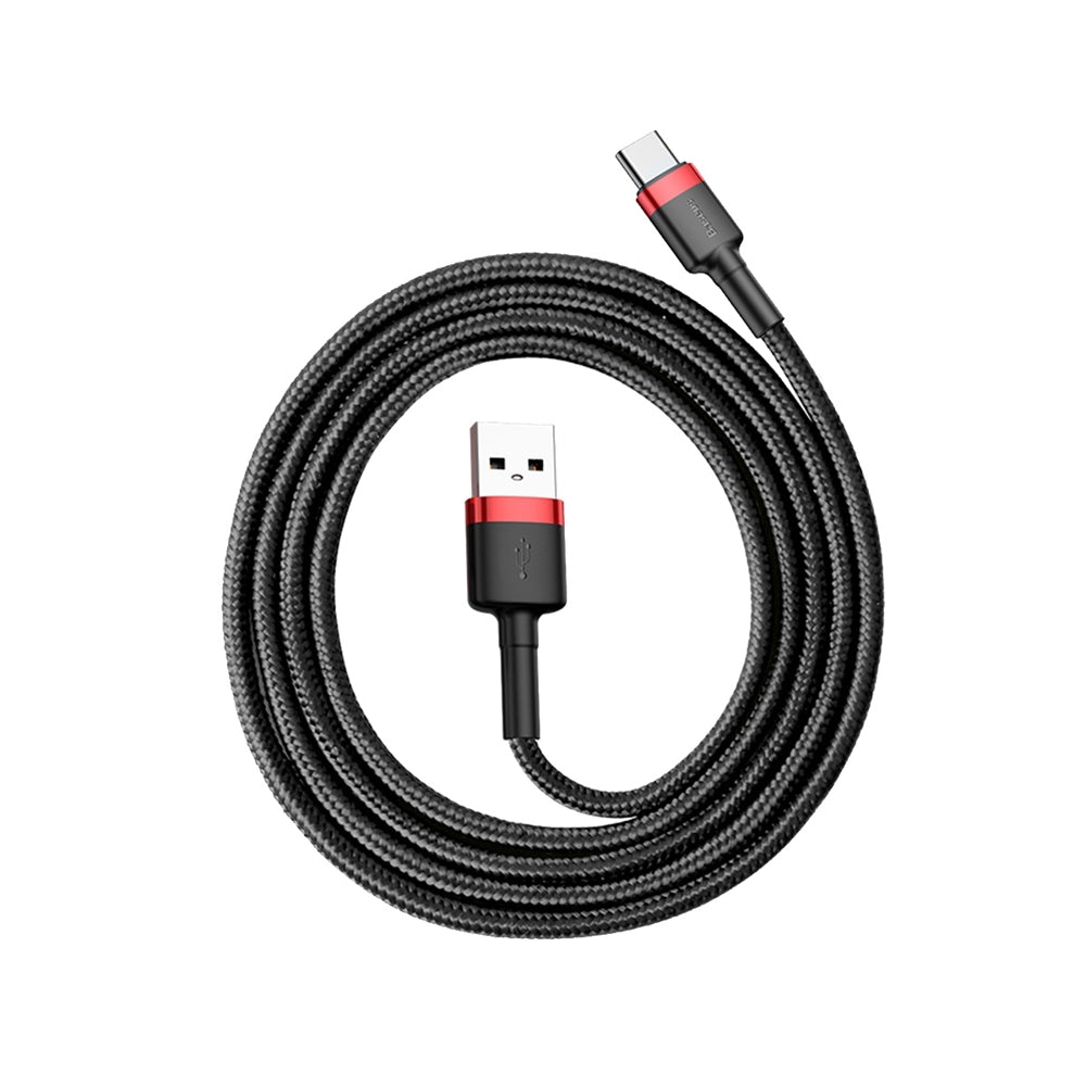 USB Cables – Durable flexible USB-C QC3.0 3A 1M red - Carlat