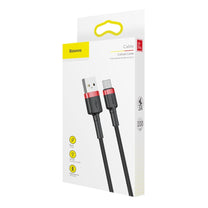 USB Cables – Durable flexible USB-C QC3.0 3A 1M red - Carlat