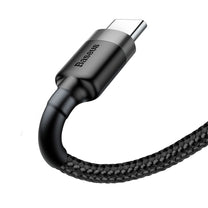 USB Cables – Durable nylon cable USB-C 2A 3M black - Carlat