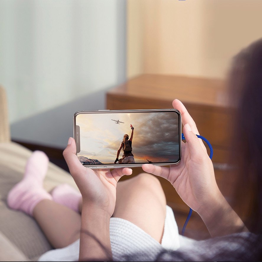 USB Cables – Fabric-braided cable USB - iPhone Lightning 1.8m - Carlat
