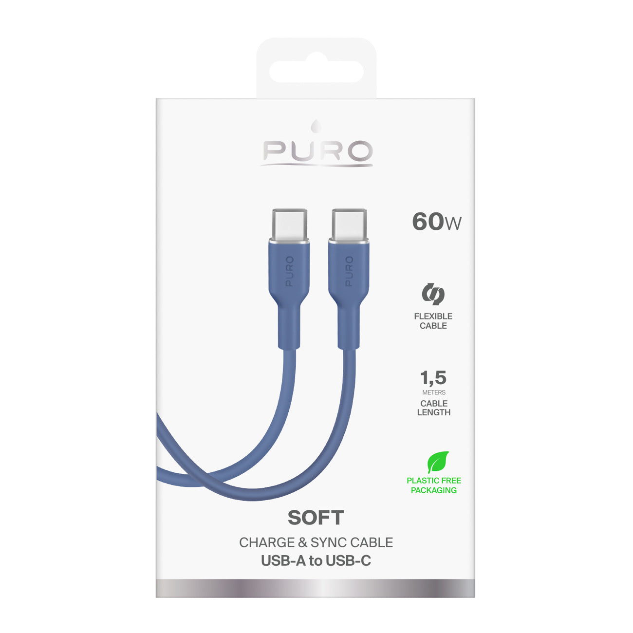 USB Cables – Flexible USB-C cable 60W 1.5m ICON - Carlat
