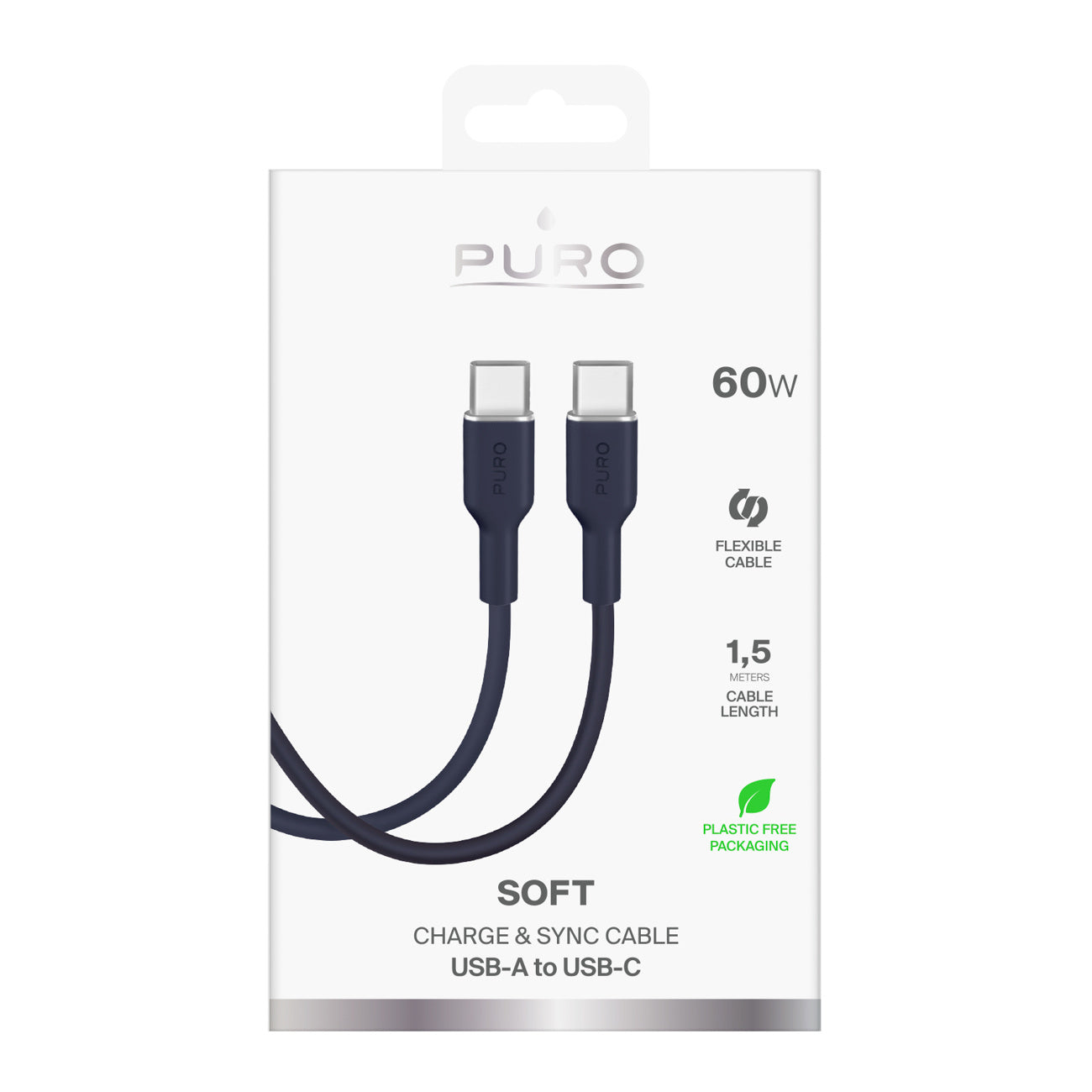 USB Cables – Flexible USB-C cable 60W 1.5m ICON - Carlat
