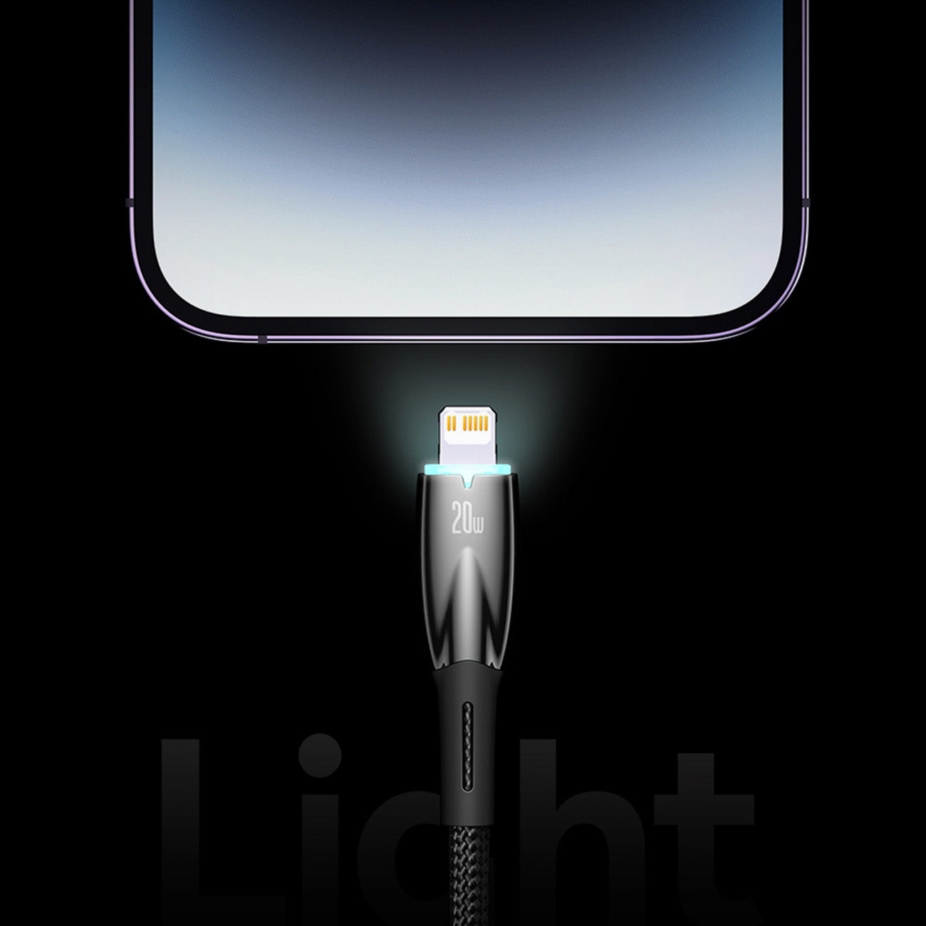 USB Cables – Glimmer Series USB-A cable Iphone Lightning 480Mb-s - Carlat