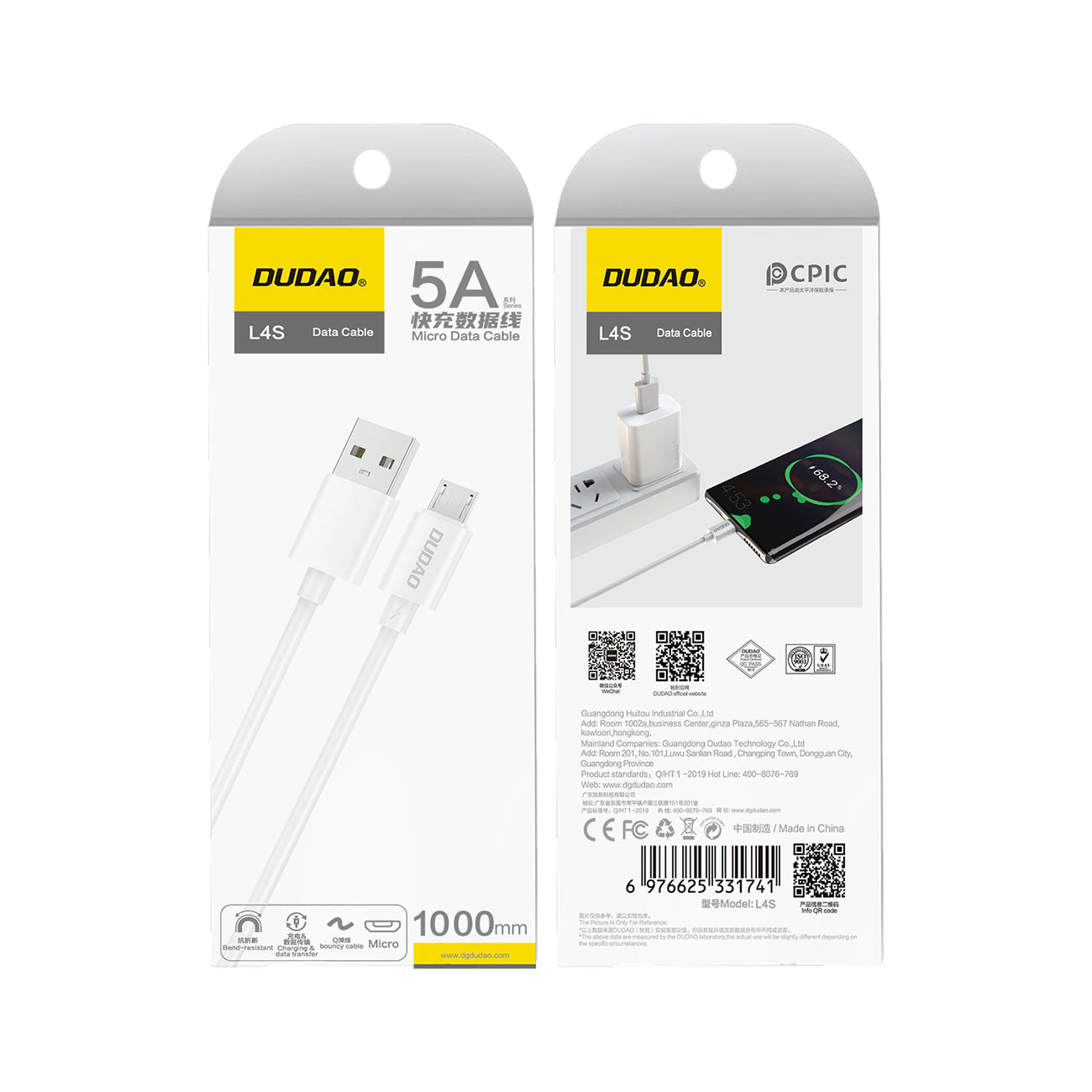 USB Cables – L4SM USB-A - micro USB 2A charging - Carlat