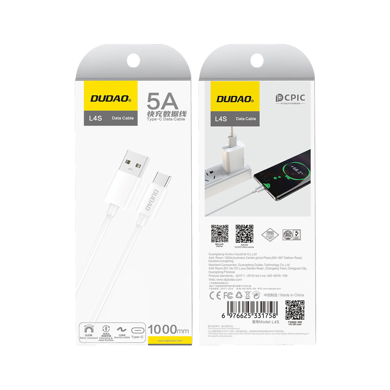 USB Cables – L4ST USB-A - USB-C 2A charging cable - Carlat