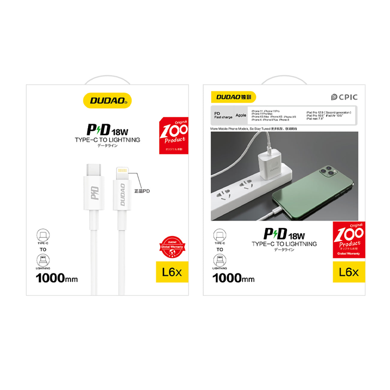 USB Cables – L6X USB-C - iPhone Lightning PD cable - Carlat