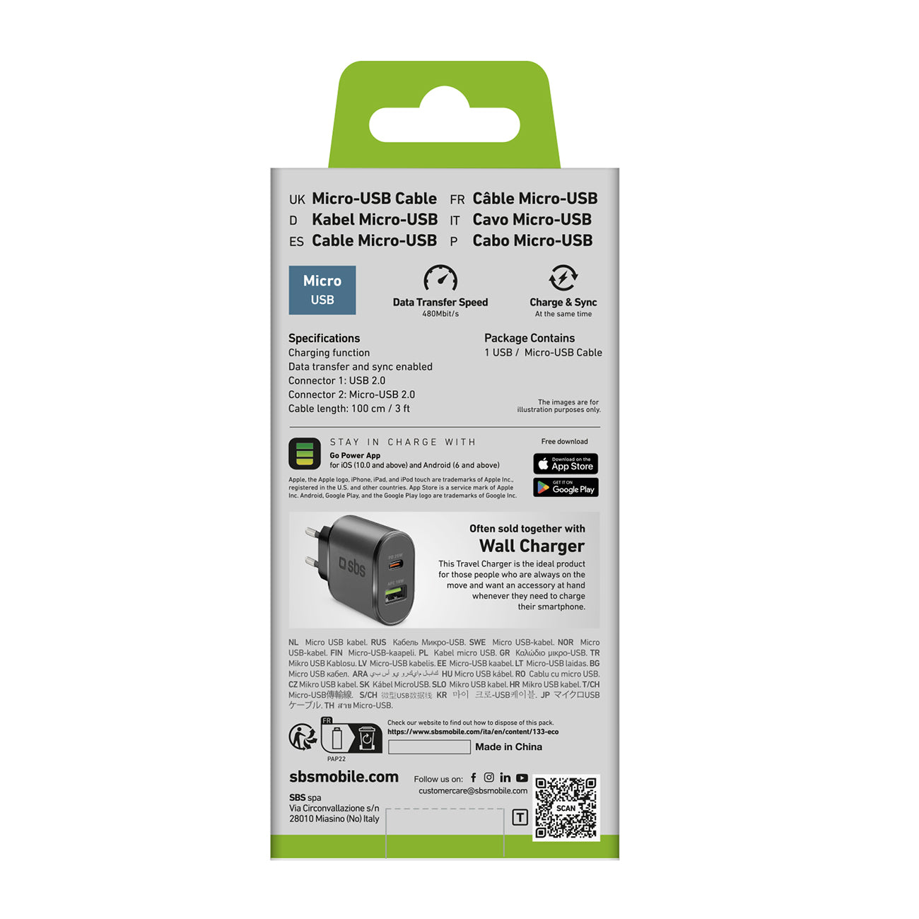 USB Cables – Micro USB - USB-A cable 0.5m - Carlat