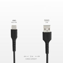 USB Cables – Micro USB - USB-A cable 0.5m - Carlat