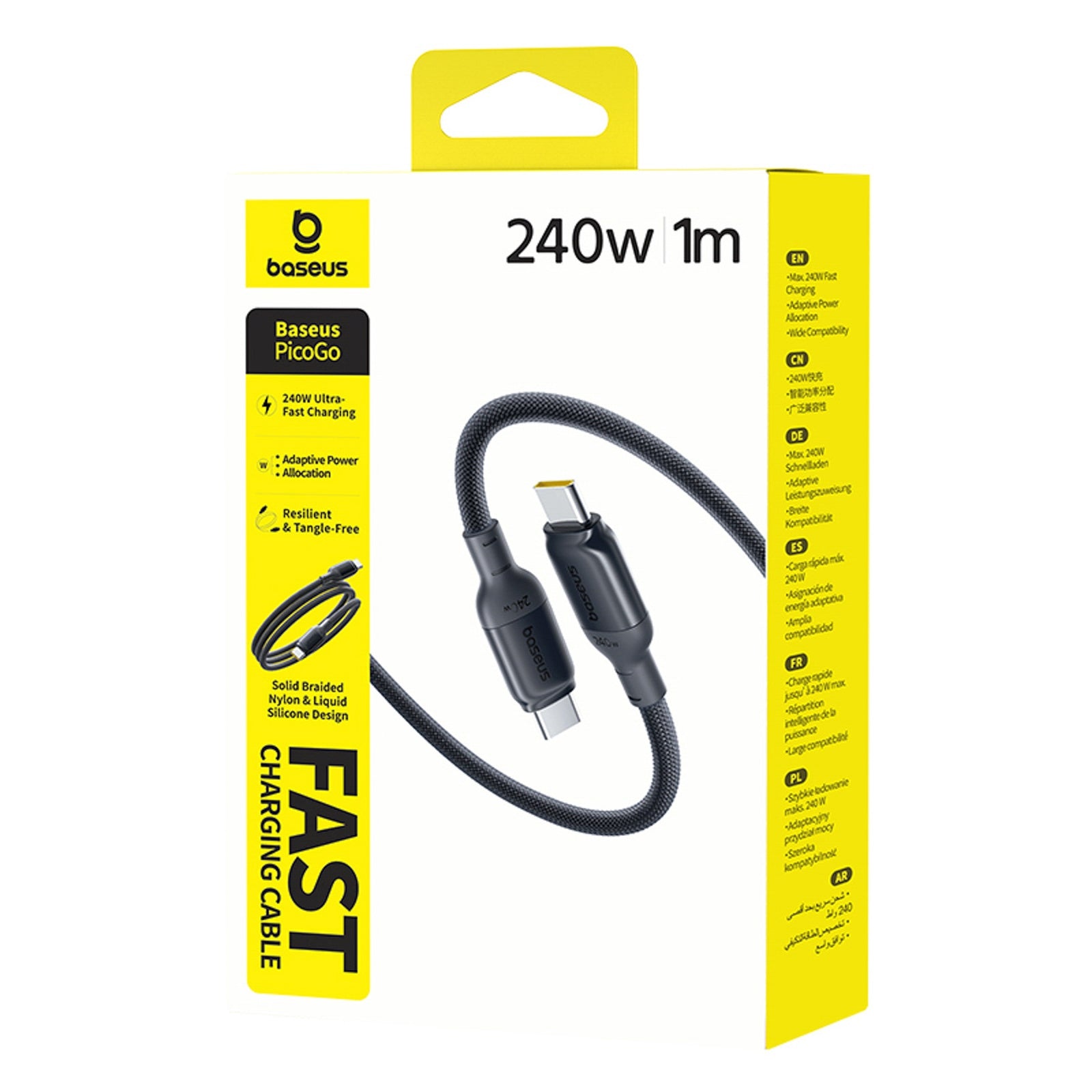 USB Cables – PicoGo Fast Charging USB-C cable 240W 1m - Carlat