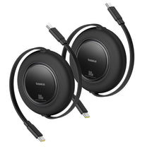 USB Cables – Retractable USB-C cable 100W 2m - black - Carlat