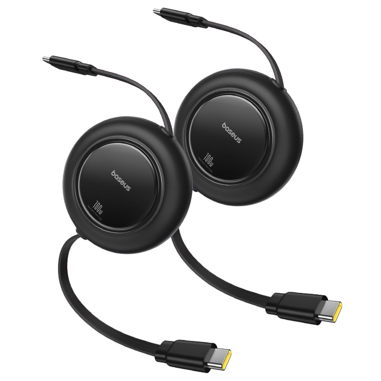 USB Cables – Retractable USB-C cable 100W 2m - black - Carlat