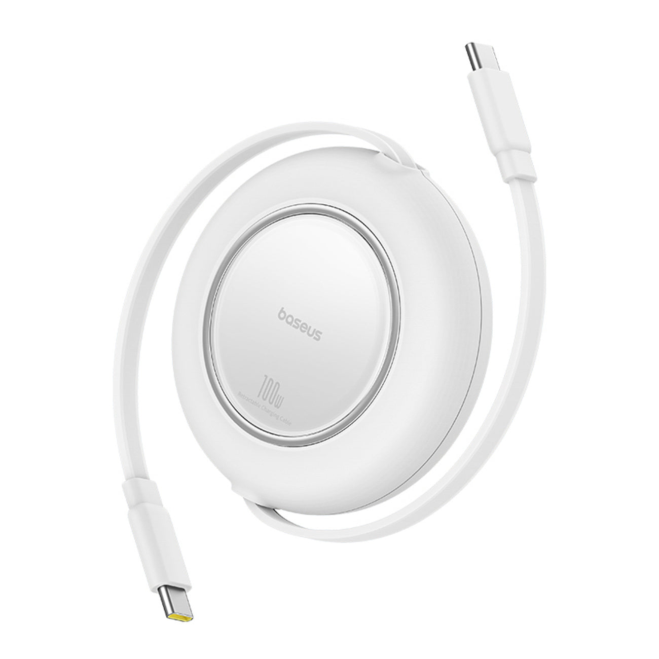 USB Cables – Retractable USB-C cable 100W 2m - white - Carlat