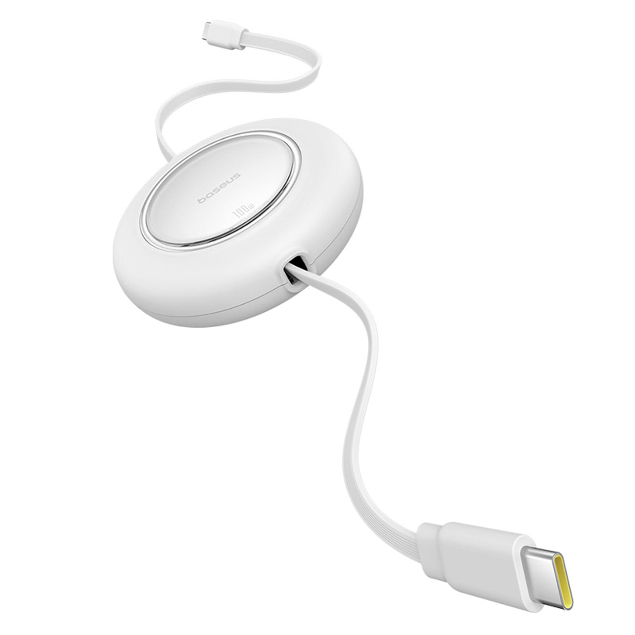 USB Cables – Retractable USB-C cable 100W 2m - white - Carlat