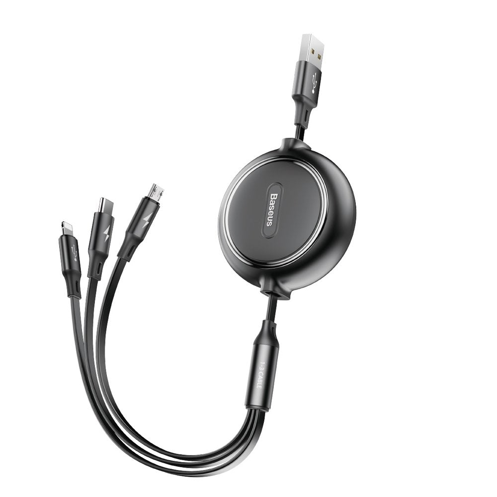 USB Cables – Retractable cable 3in1 USB microUSB cable Iphone - Carlat