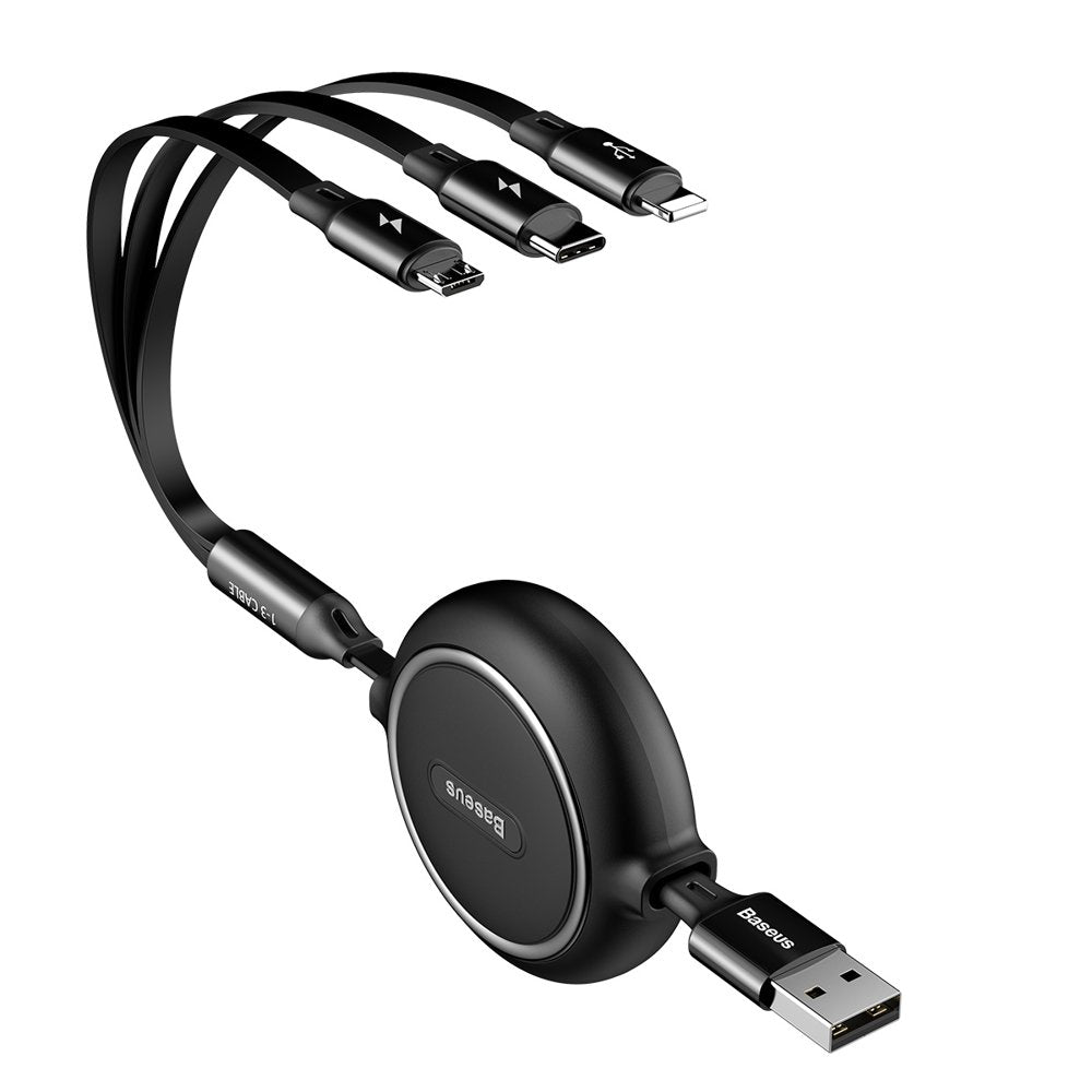 USB Cables – Retractable cable 3in1 USB microUSB cable Iphone - Carlat