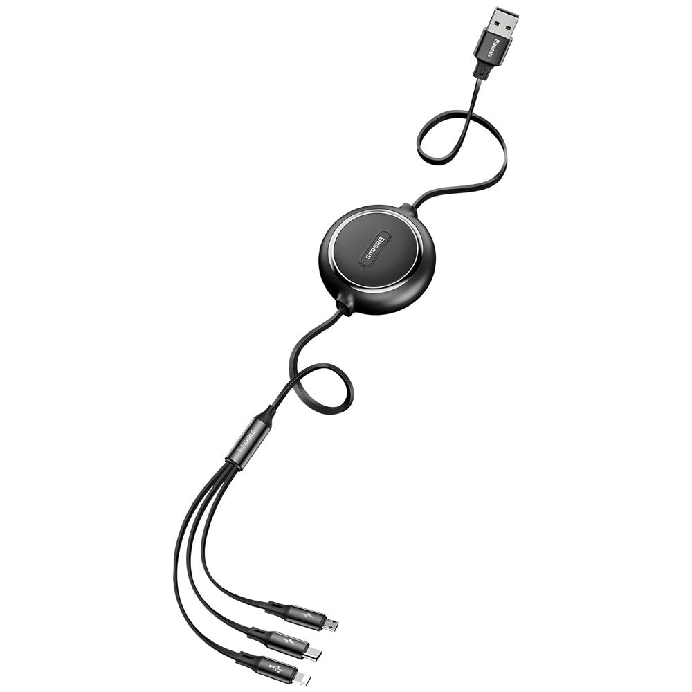 USB Cables – Retractable cable 3in1 USB microUSB cable Iphone - Carlat
