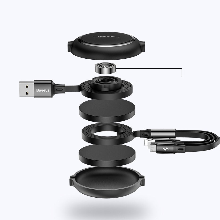 USB Cables – Retractable cable 3in1 USB microUSB cable Iphone - Carlat