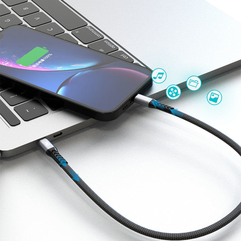 USB Cables – Short flat cable for iPhone USB-C - Carlat