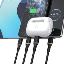 USB Cables – Soft silicone braided cable USB-A - iPhone - Carlat