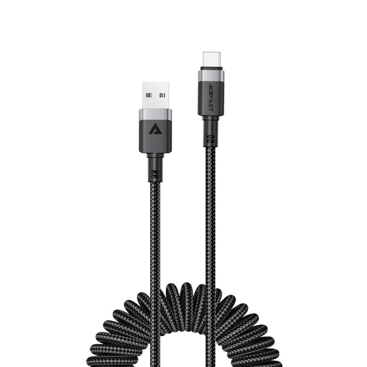 USB Cables – Spiral cable USB-A - USB-C 480Mb/s 3A - Carlat
