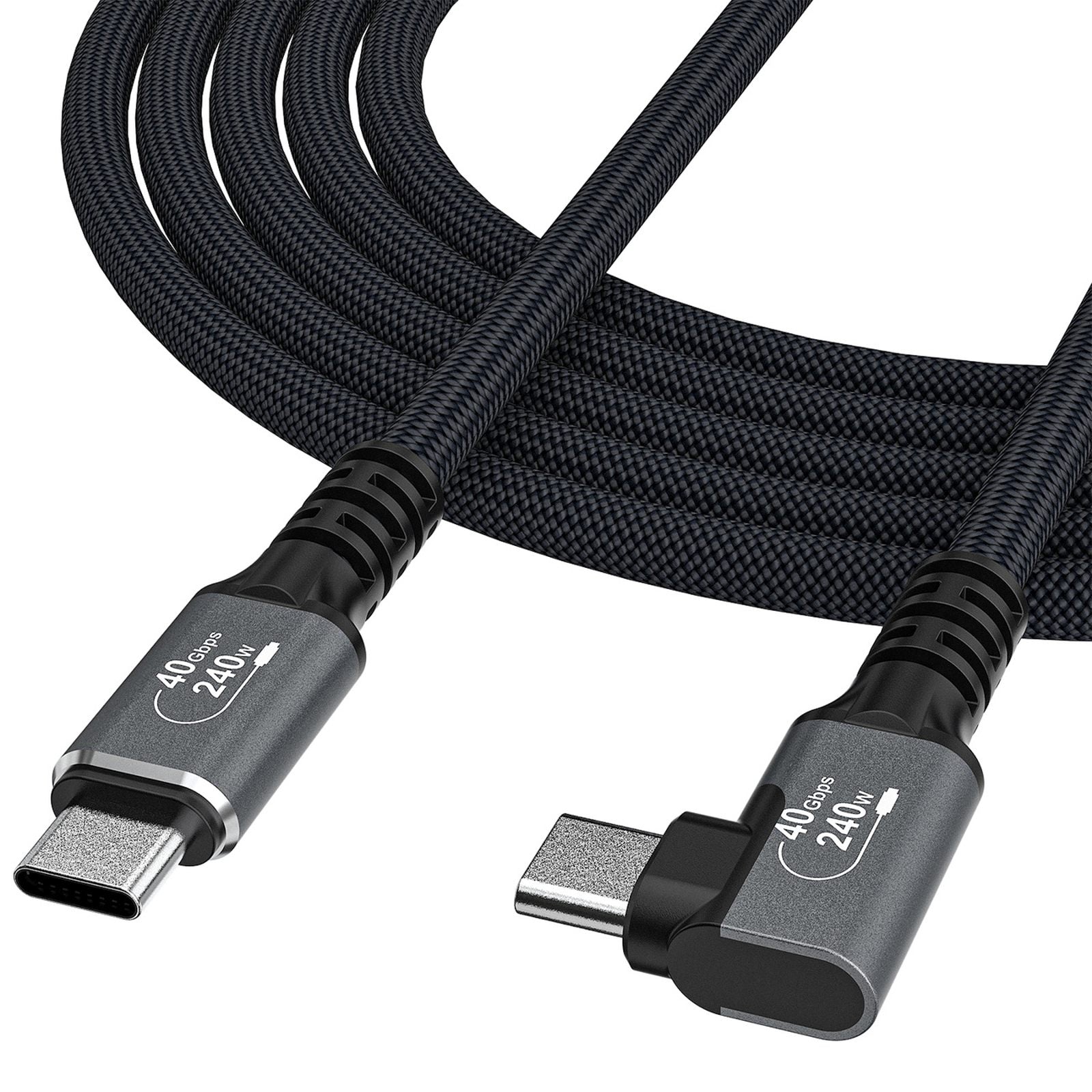 USB Cables – Thunderbolt 4 USB-C 240W 4K 1m angled - Carlat