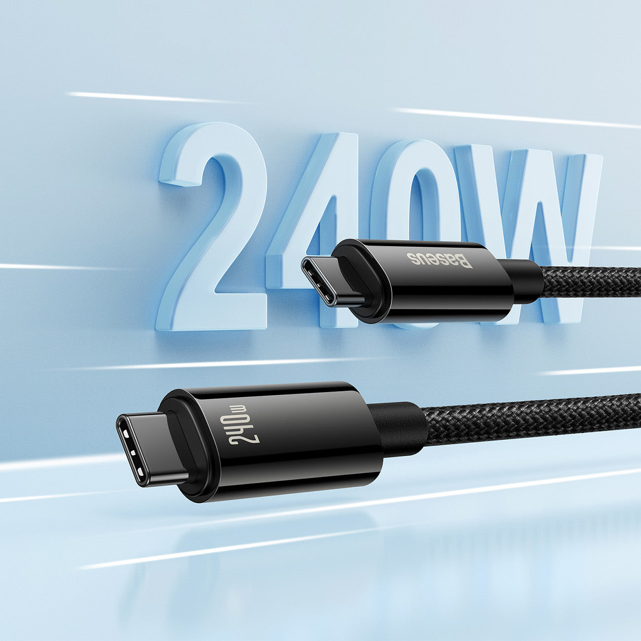 USB Cables – Tungsten Gold USB-C cable 480Mb/s 240W 2m - Carlat