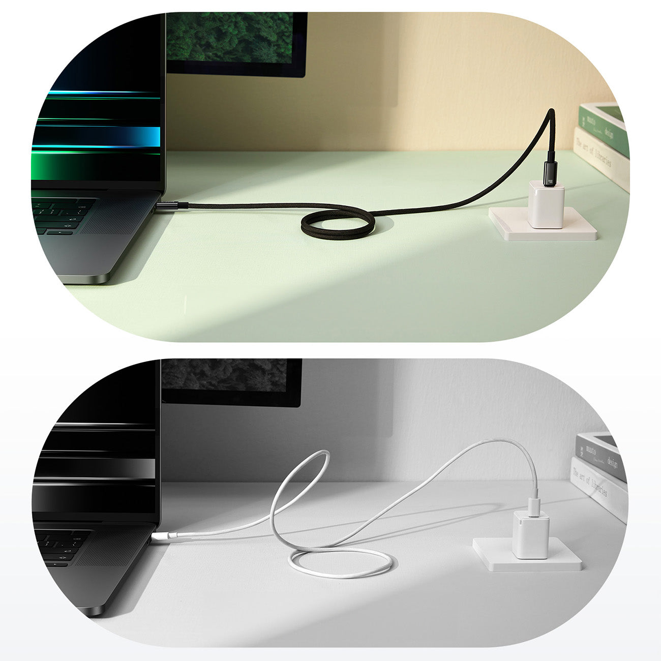 USB Cables – Tungsten Gold cable with magnetic organizer USB-C - Carlat