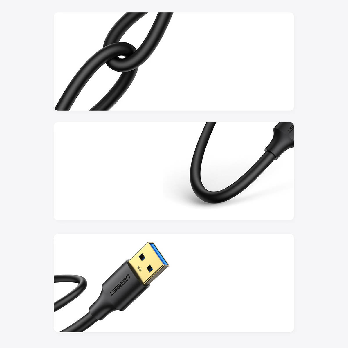 USB Cables – USB-A 3.0 5Gb/s cable 0.5m black - Carlat