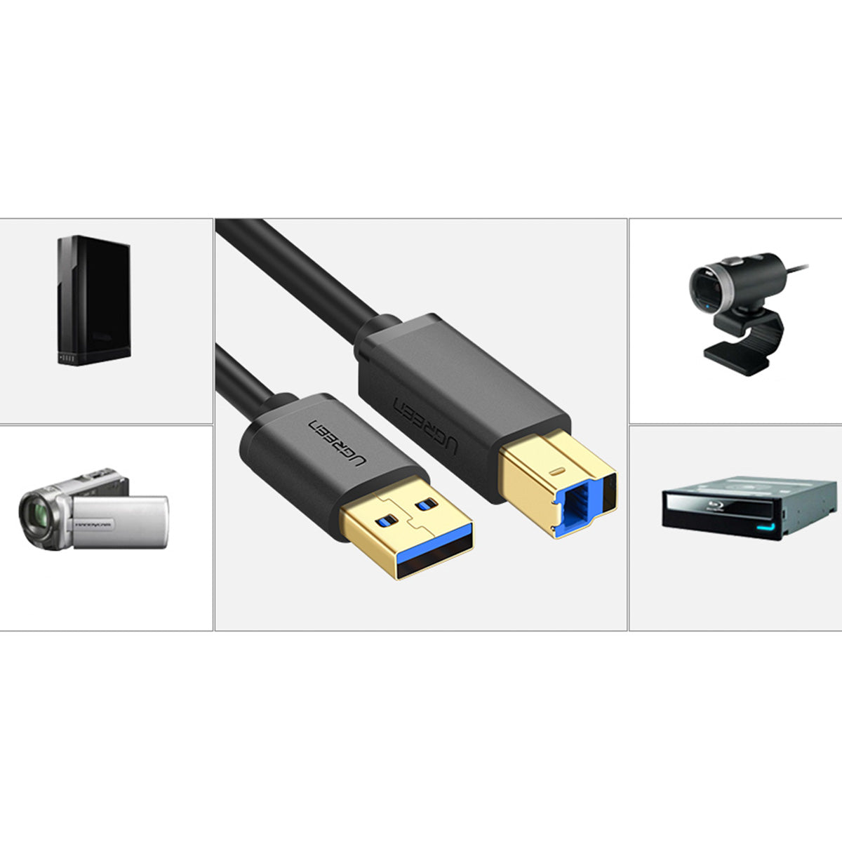 USB Cables – USB-A - USB-B 5Gb/s printer cable, 2m, - Carlat